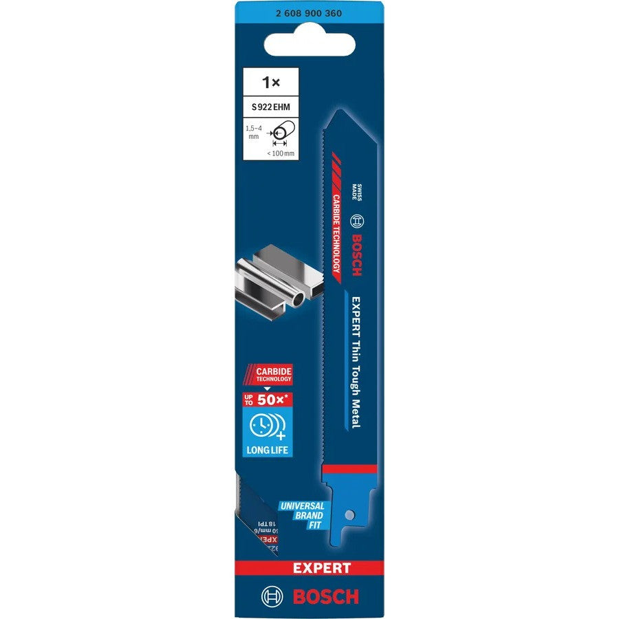 BOSCH EXPERT Lames sabre métal S 922 EHM