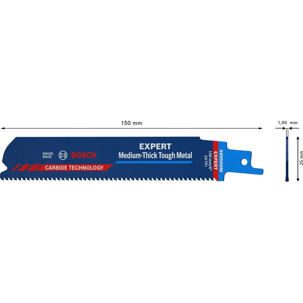 BOSCH EXPERT Lames sabre métal S 955 HHM