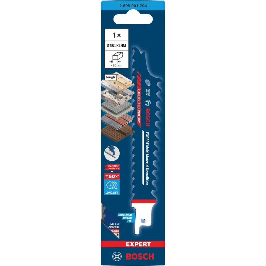 BOSCH EXPERT Lames sabre multi-matériaux S 681 KLHM
