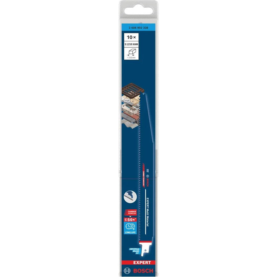 BOSCH EXPERT Lames de scie sabre multi-matériaux S 1256 XHM