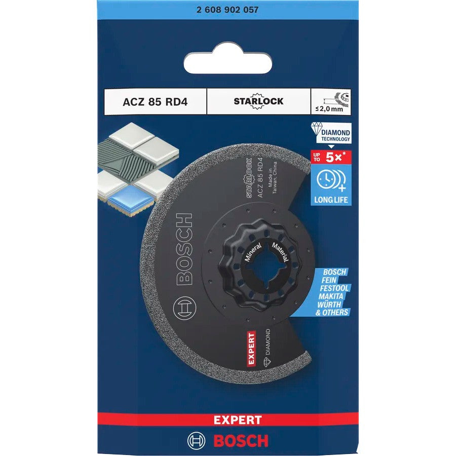 BOSCH Expert Lame Oscillant Starlock segment Cérami ACZ85RD4