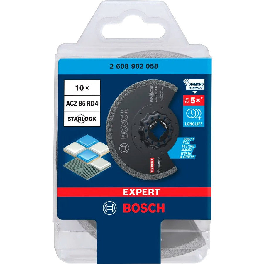 BOSCH Expert Lame Oscillant Starlock segment Cérami ACZ85RD4