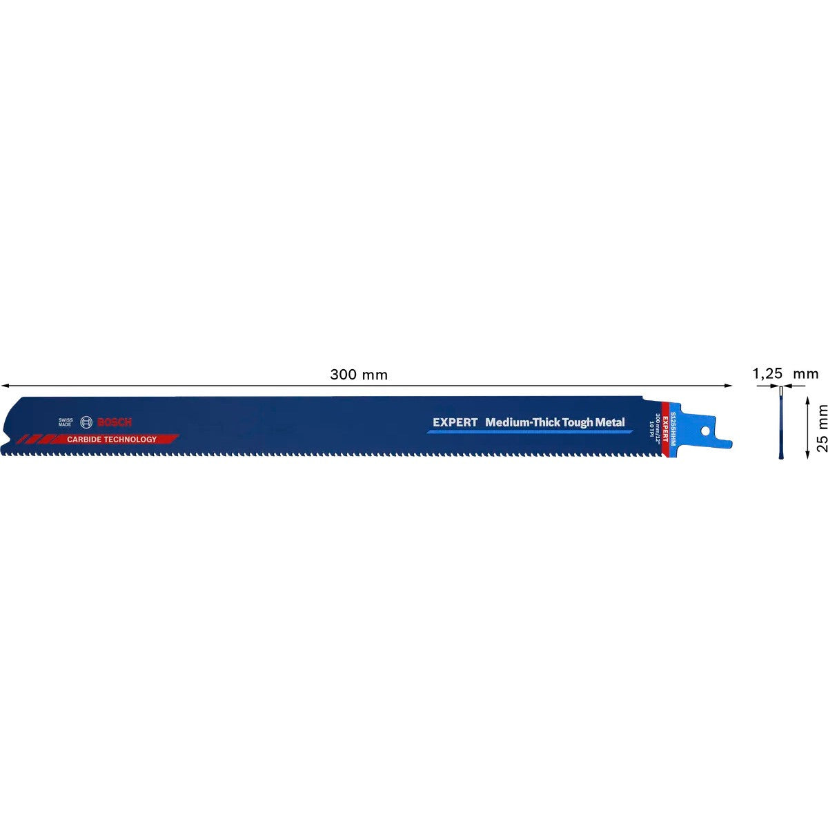 BOSCH EXPERT Lames sabre métal S 1255 HHM