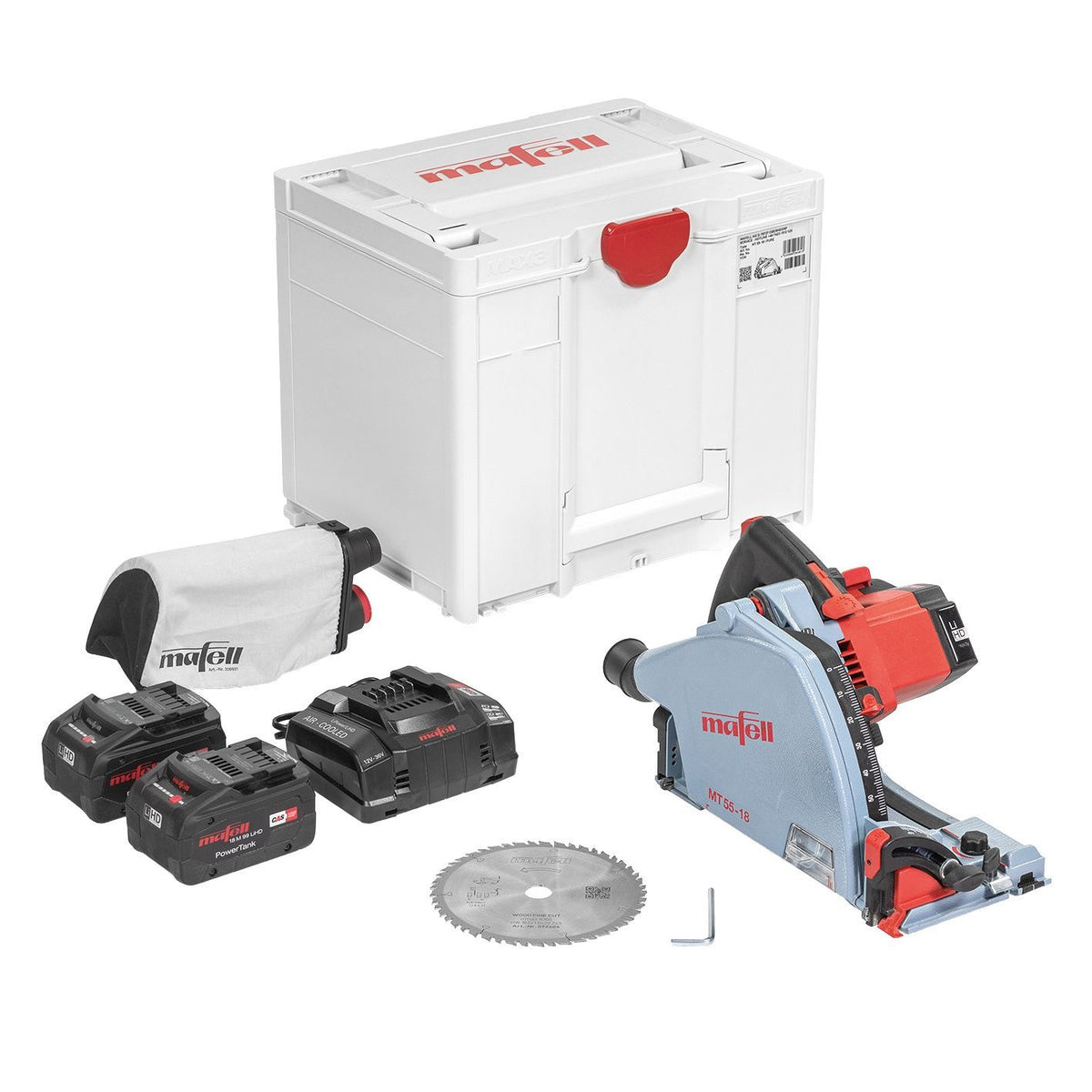 MAFELL Scie plongeante 18V Ø 162 mm 5,5 Ah T-MAX MT 55 18M BL - 91F501