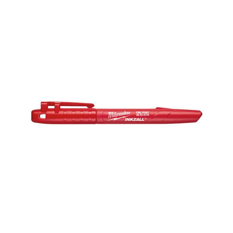 MILWAUKEE Marqueur Inkzall rouge pointe fine - 48223170
